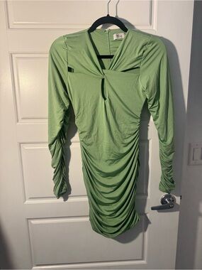 oh polly green long sleeve dress | Dresses | Oh Polly Olive Square Neck Aline Princess polly